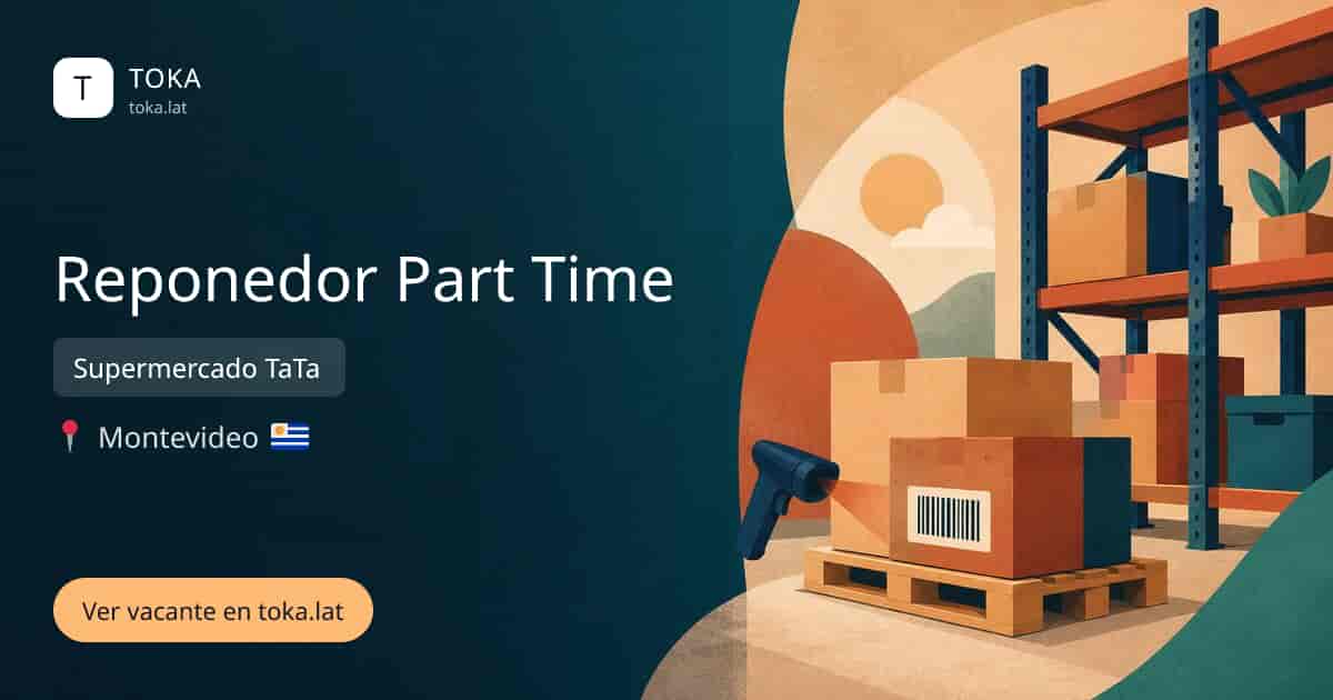 Vacante de Reponedor part time en Montevideo, Uruguay — Supermercado TaTa