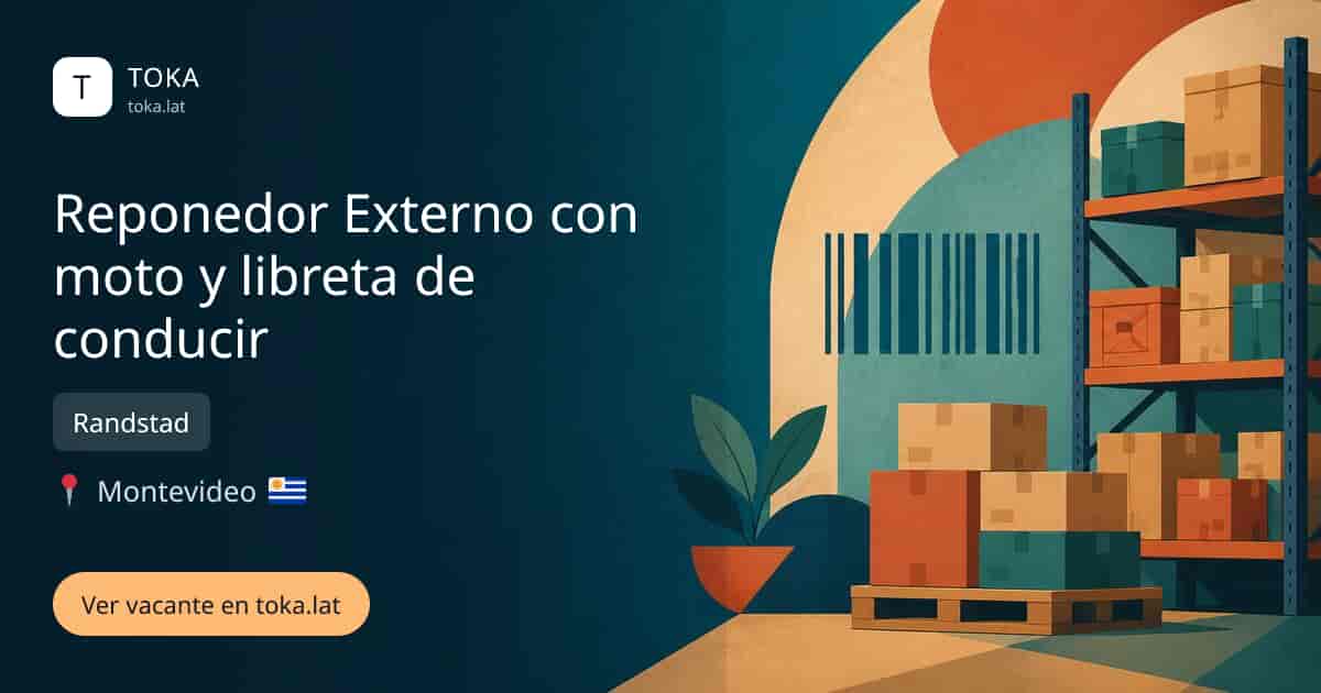 Vacante de Reponedor externo con moto y libreta de conducir en Montevideo, Uruguay — Randstad