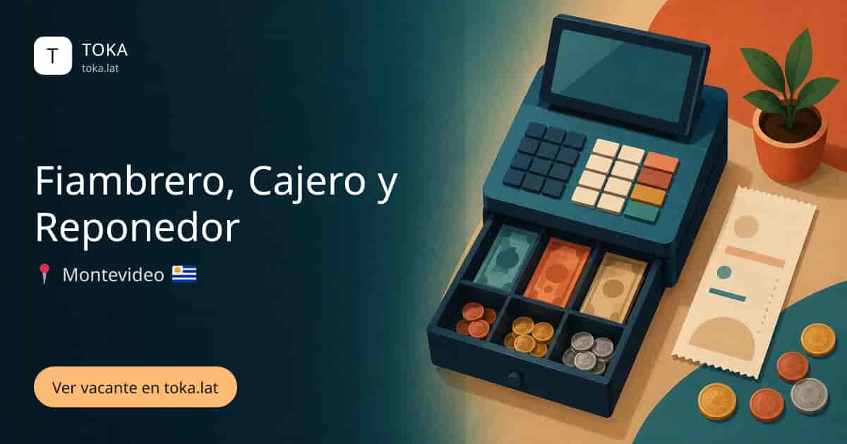 Vacante de Fiambrero, cajero y reponedor en Montevideo, Uruguay