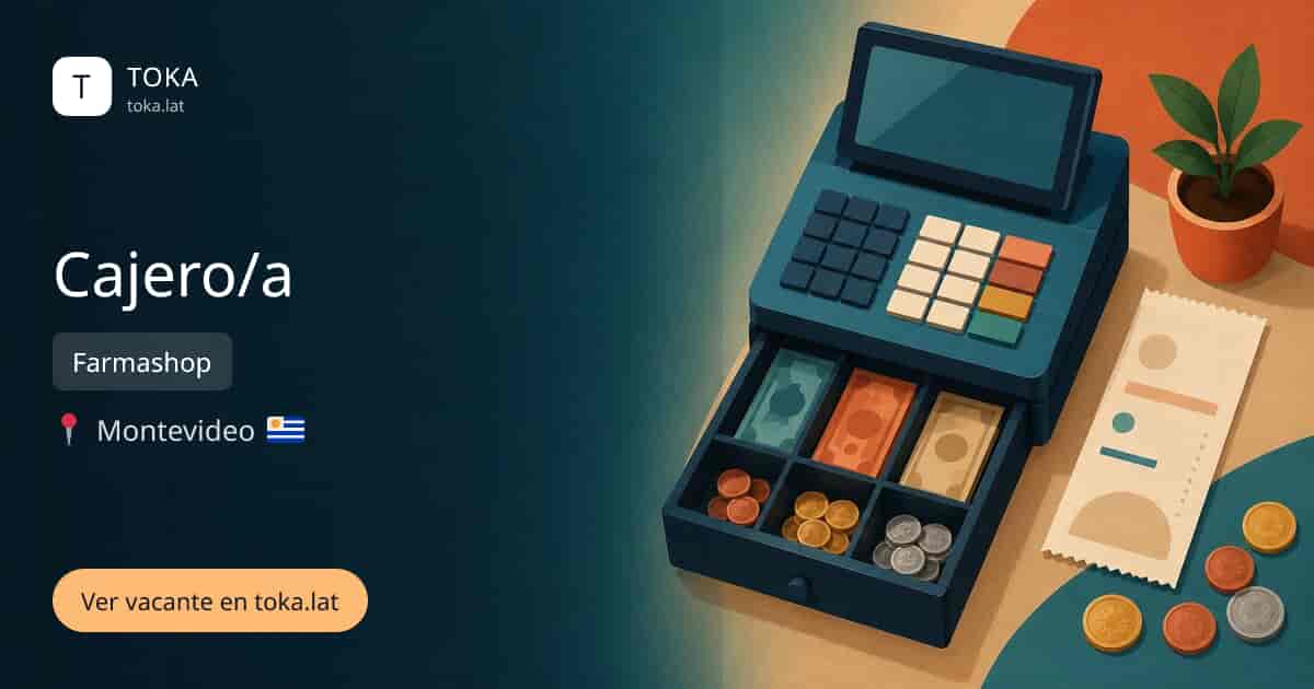 Vacante de Cajero/a en Montevideo, Uruguay — Farmashop
