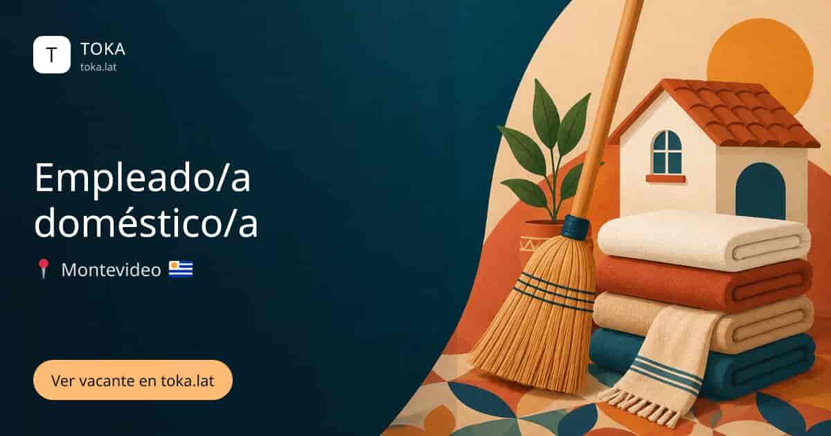 Vacante de Empleado/a doméstico/a en Montevideo, Uruguay