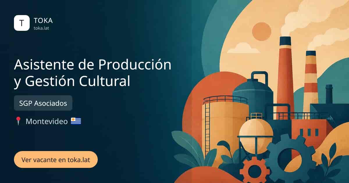 Vacante de Asistente de producción y gestión cultural en Montevideo, Uruguay — SGP Asociados