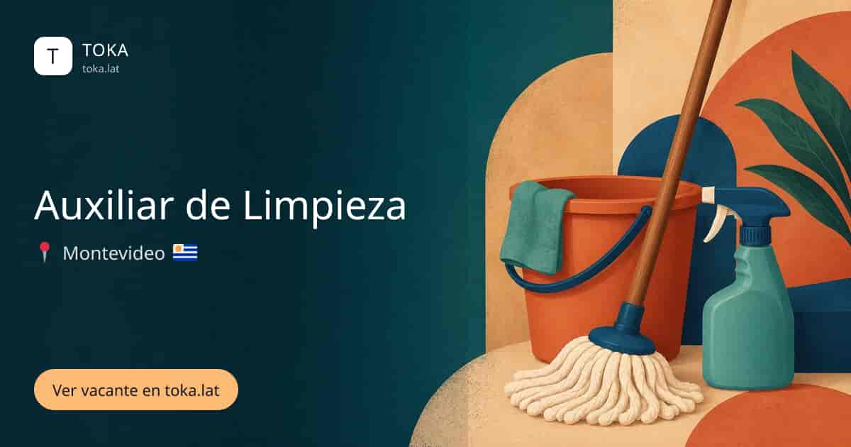 Vacante de Auxiliar de limpieza en Montevideo, Uruguay