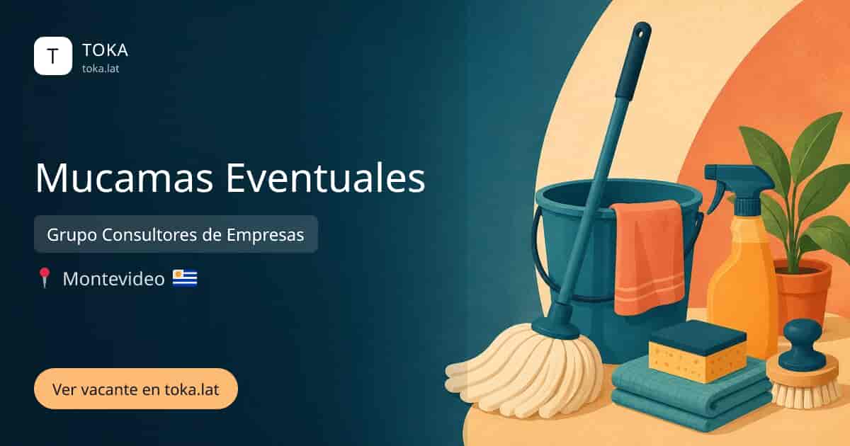 Vacante de Mucamas eventuales en Montevideo, Uruguay — Grupo Consultores de Empresas
