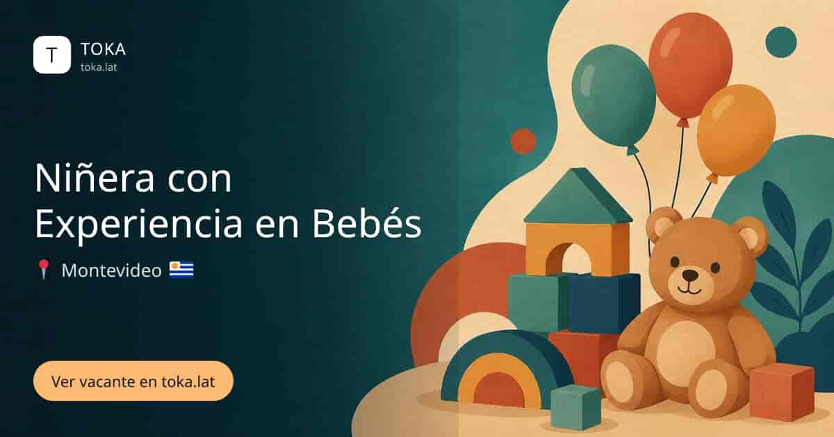 Vacante de Niñera con experiencia en bebés en Montevideo, Uruguay