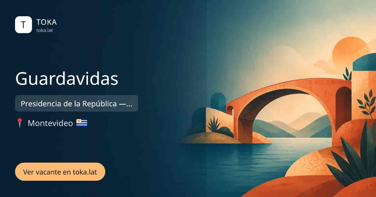 Vacante de Guardavidas en Montevideo, Uruguay — Presidencia de la República — Secretaría Nacional del Deporte