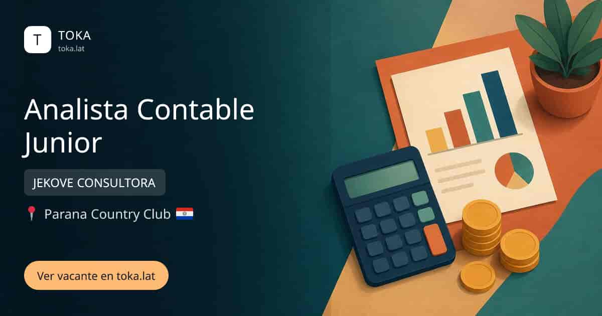 Vacante de Analista contable junior en Ciudad del Este, Paraguay — JEKOVE CONSULTORA