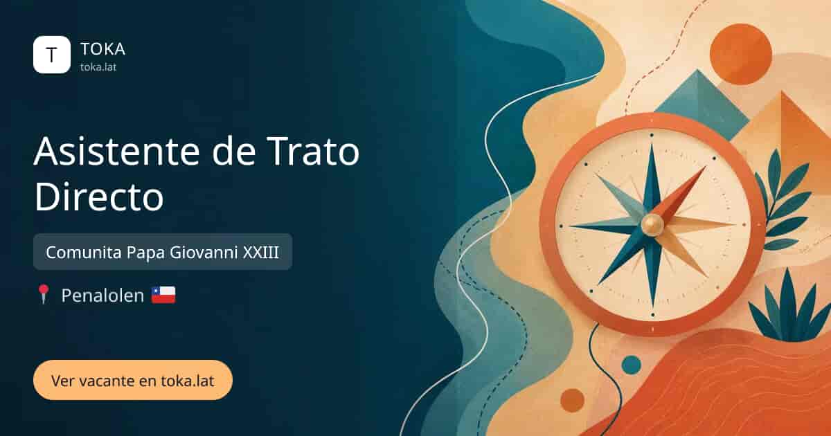 Vacante de Asistente de trato directo en Peñalolén, Chile — Comunita Papa Giovanni XXIII