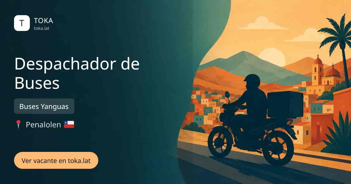 Vacante de Despachador de buses en Peñalolén, Chile — Buses Yanguas