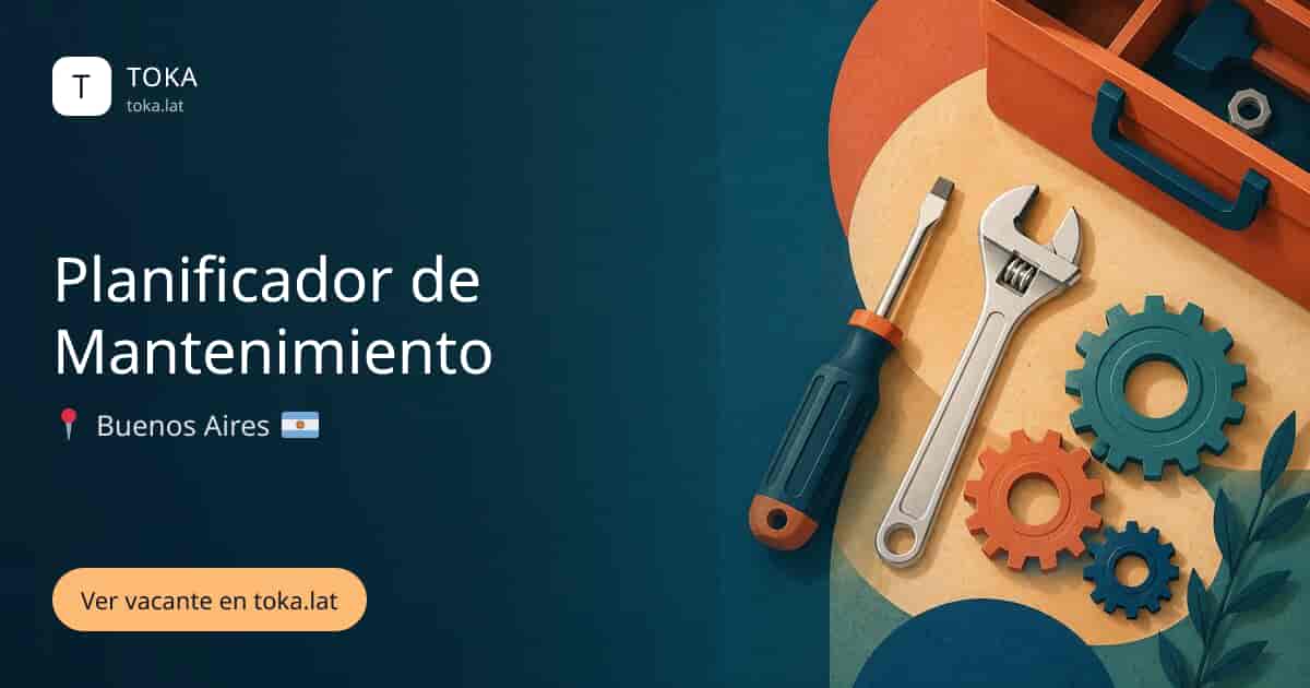 Vacante de Planificador de mantenimiento en Buenos Aires, Argentina