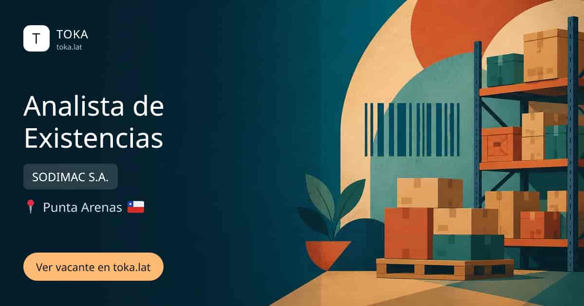 Vacante de Analista de existencias en Punta Arenas, Chile — SODIMAC S.A.