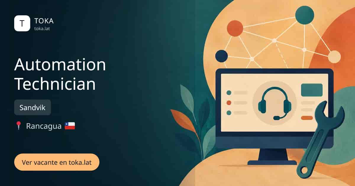 Vacante de Automation technician en Rancagua, Chile — Sandvik