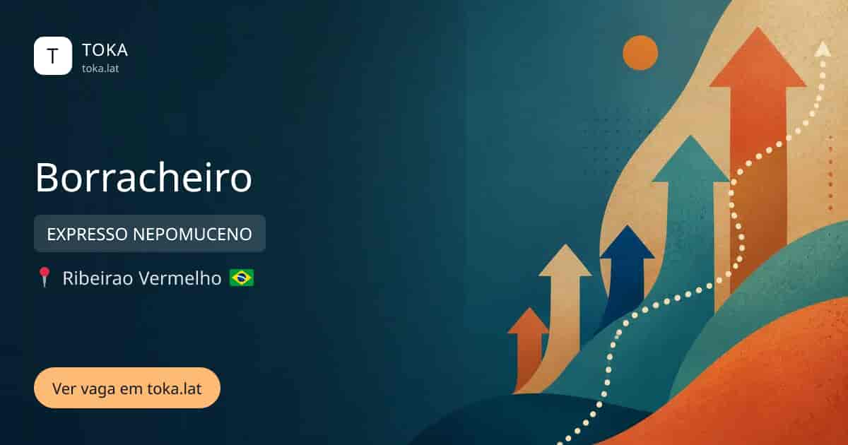 Vaga de Borracheiro em Ribeirão Vermelho, Brasil — EXPRESSO NEPOMUCENO