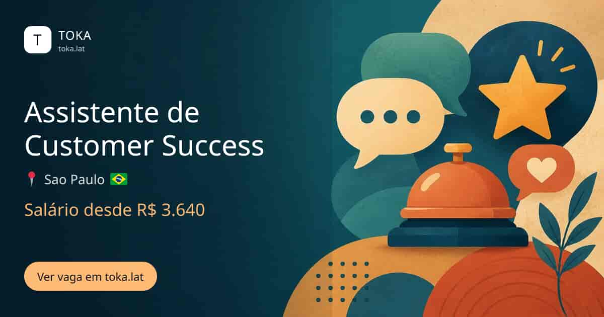 Vaga de Assistente de customer success em Sao Paulo, Brasil, salário desde R$ 3.640
