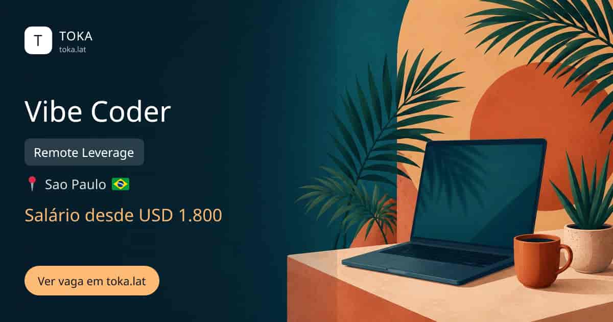 Vaga de Vibe coder em Sao Paulo, Brasil — Remote Leverage, salário desde USD 1.800