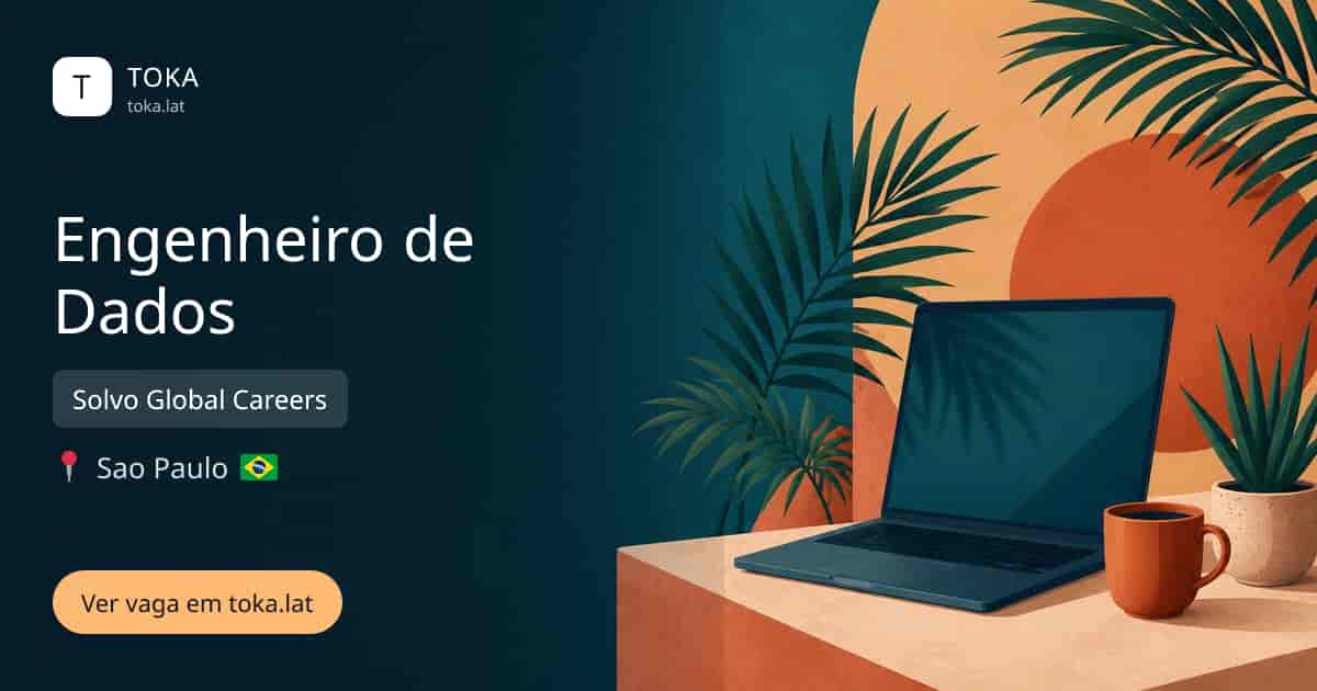 Vaga de Engenheiro de dados em Sao Paulo, Brasil — Solvo Global Careers
