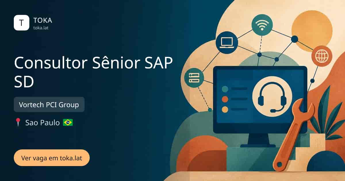 Vaga de Consultor sênior sap sd em Sao Paulo, Brasil — Vortech PCI Group