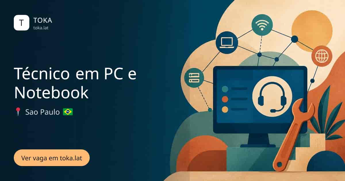 Vaga de Técnico em pc e notebook em Sao Paulo, Brasil