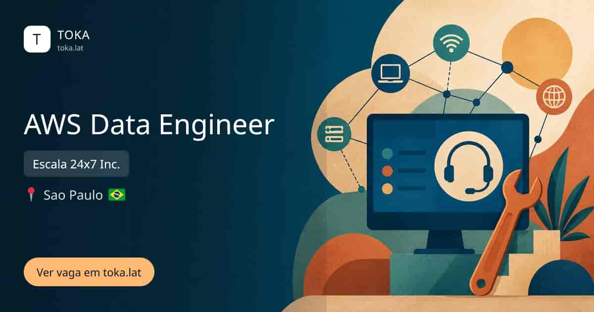 Vaga de Aws data engineer em Sao Paulo, Brasil — Escala 24x7 Inc.
