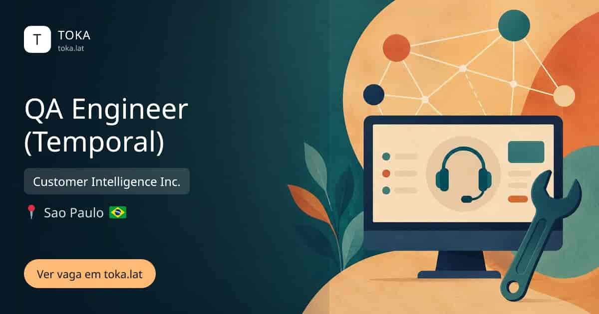 Vaga de Qa engineer (temporal) em Sao Paulo, Brasil — Customer Intelligence Inc.
