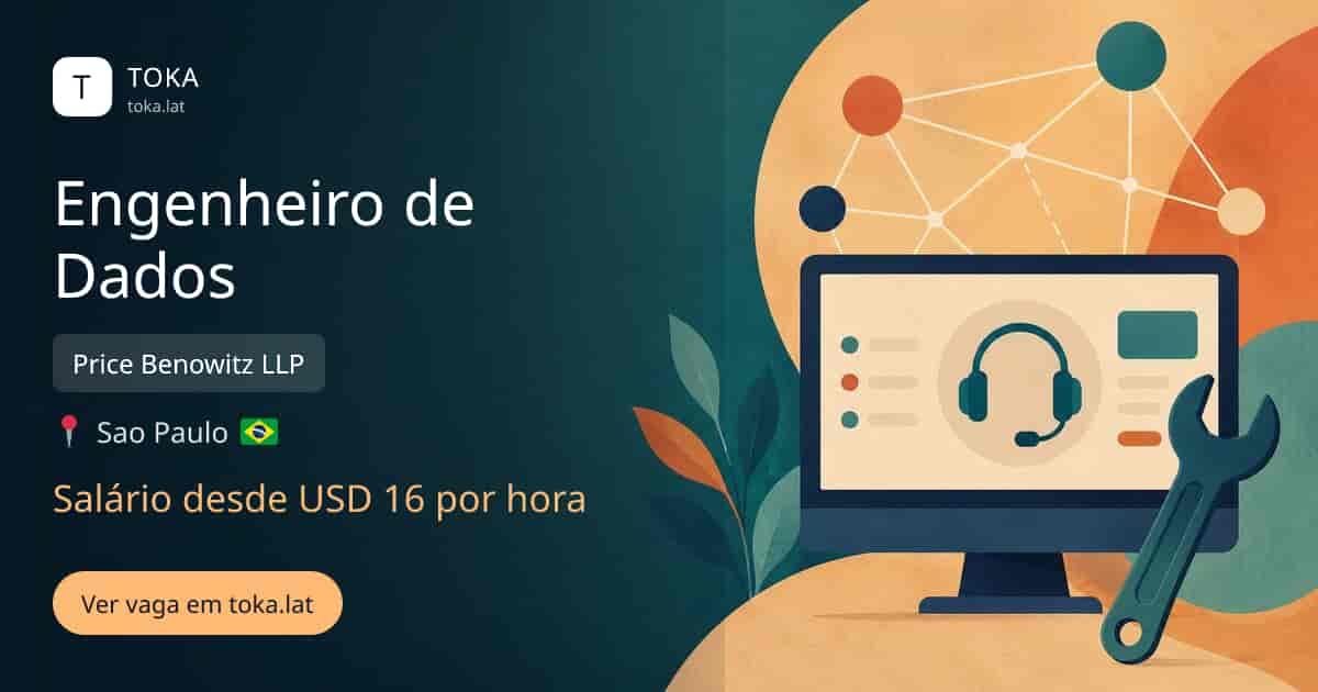 Vaga de Engenheiro de dados em Sao Paulo, Brasil — Price Benowitz LLP, salário desde USD 16 por hora
