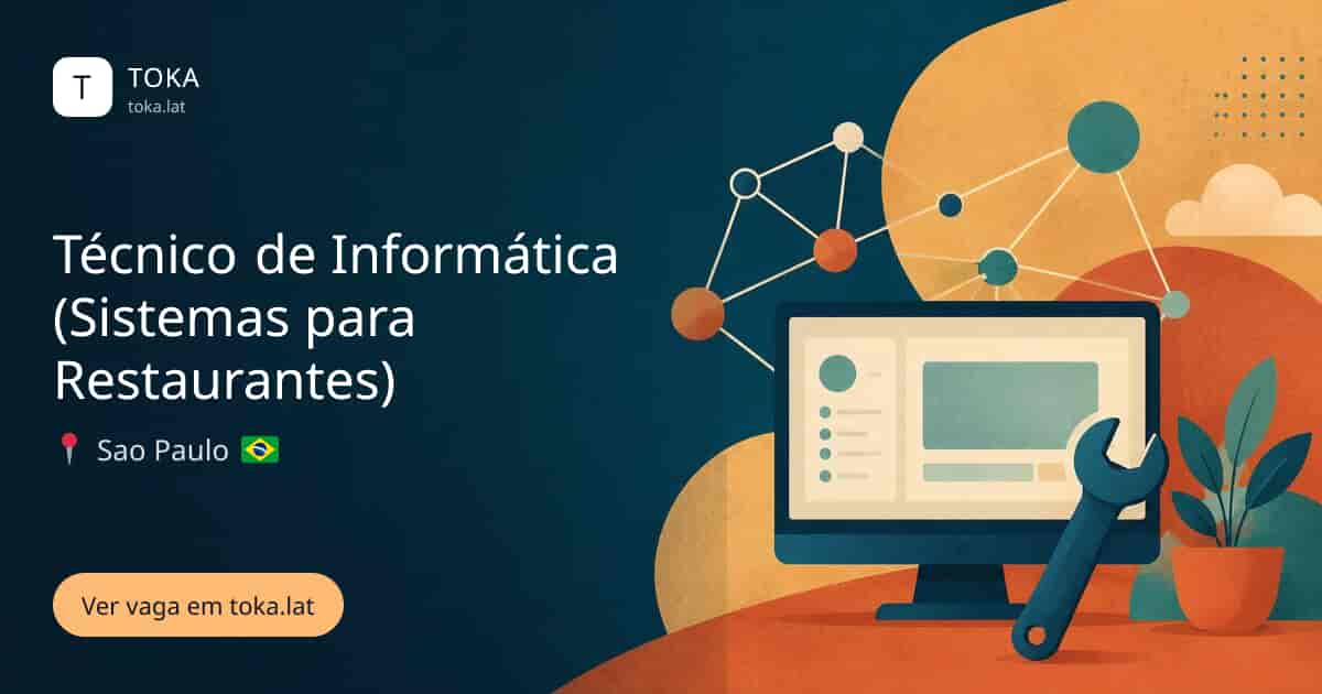 Vaga de Técnico de informática (sistemas para restaurantes) em Sao Paulo, Brasil