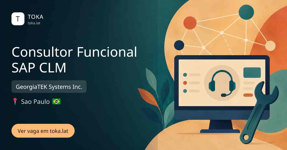 Vaga de Consultor funcional sap clm em Sao Paulo, Brasil — GeorgiaTEK Systems Inc.
