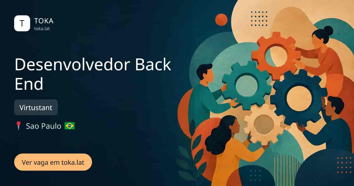 Vaga de Desenvolvedor back end em Sao Paulo, Brasil — Virtustant