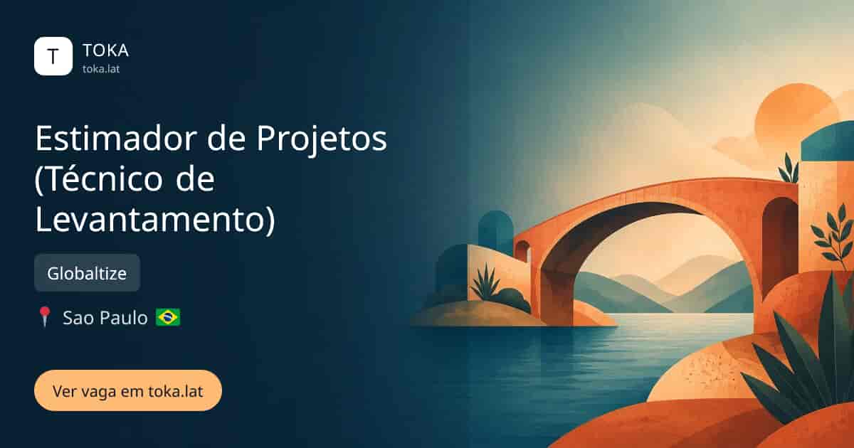 Vaga de Estimador de projetos (técnico de levantamento) em Sao Paulo, Brasil — Globaltize
