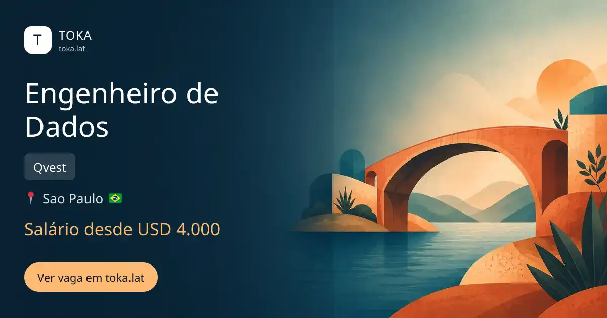 Vaga de Engenheiro de dados em Sao Paulo, Brasil — Qvest, salário desde USD 4.000