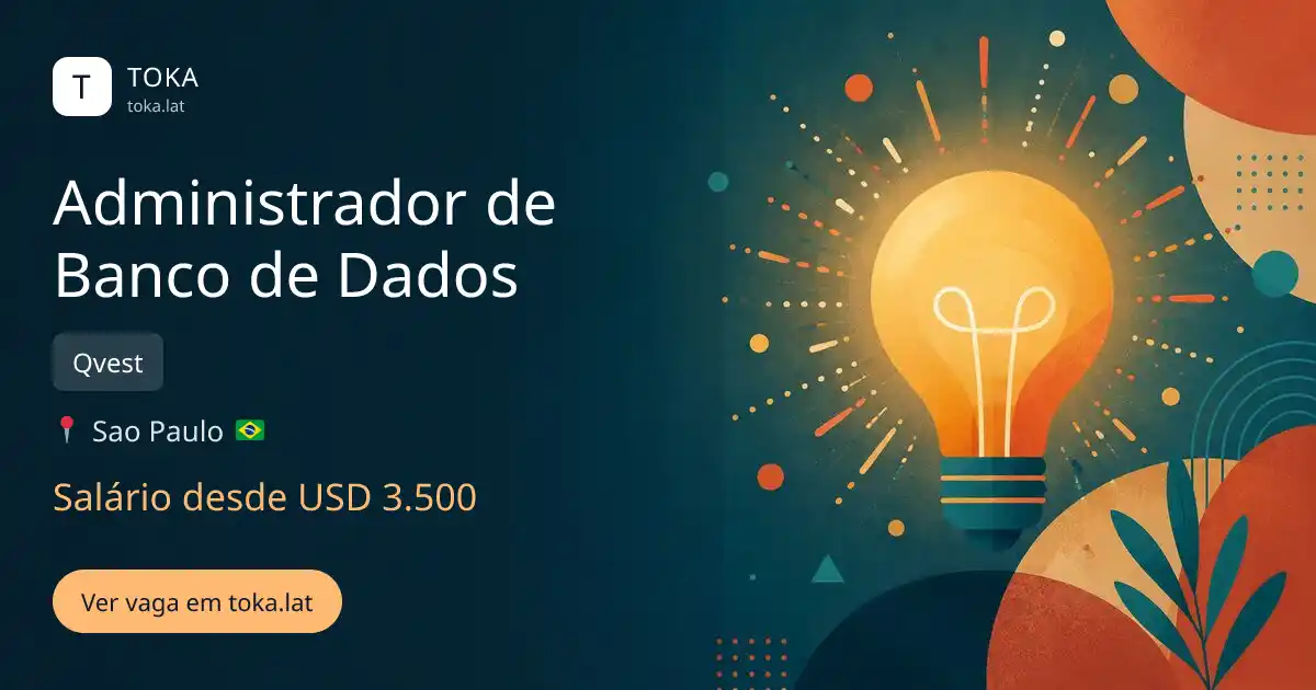 Vaga de Administrador de banco de dados em Sao Paulo, Brasil — Qvest, salário desde USD 3.500