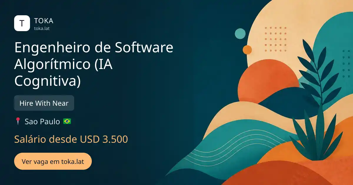 Vaga de Engenheiro de software algorítmico (ia cognitiva) em Sao Paulo, Brasil — Hire With Near, salário desde USD 3.500