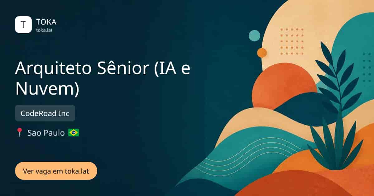Vaga de Arquiteto sênior (ia e nuvem) em Sao Paulo, Brasil — CodeRoad Inc