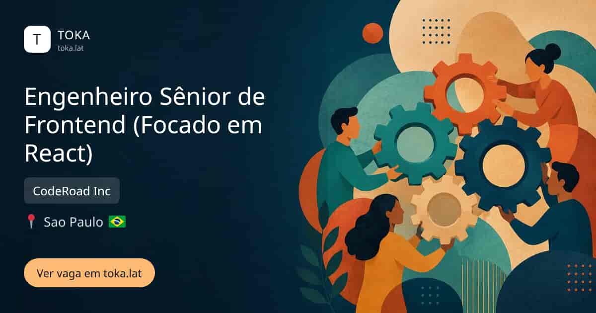 Vaga de Engenheiro sênior de frontend (focado em react) em Sao Paulo, Brasil — CodeRoad Inc