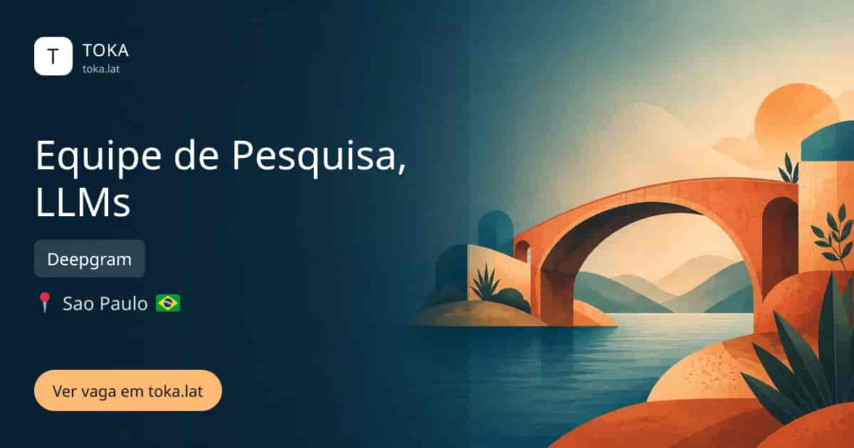 Vaga de Equipe de pesquisa, llms em Sao Paulo, Brasil — Deepgram