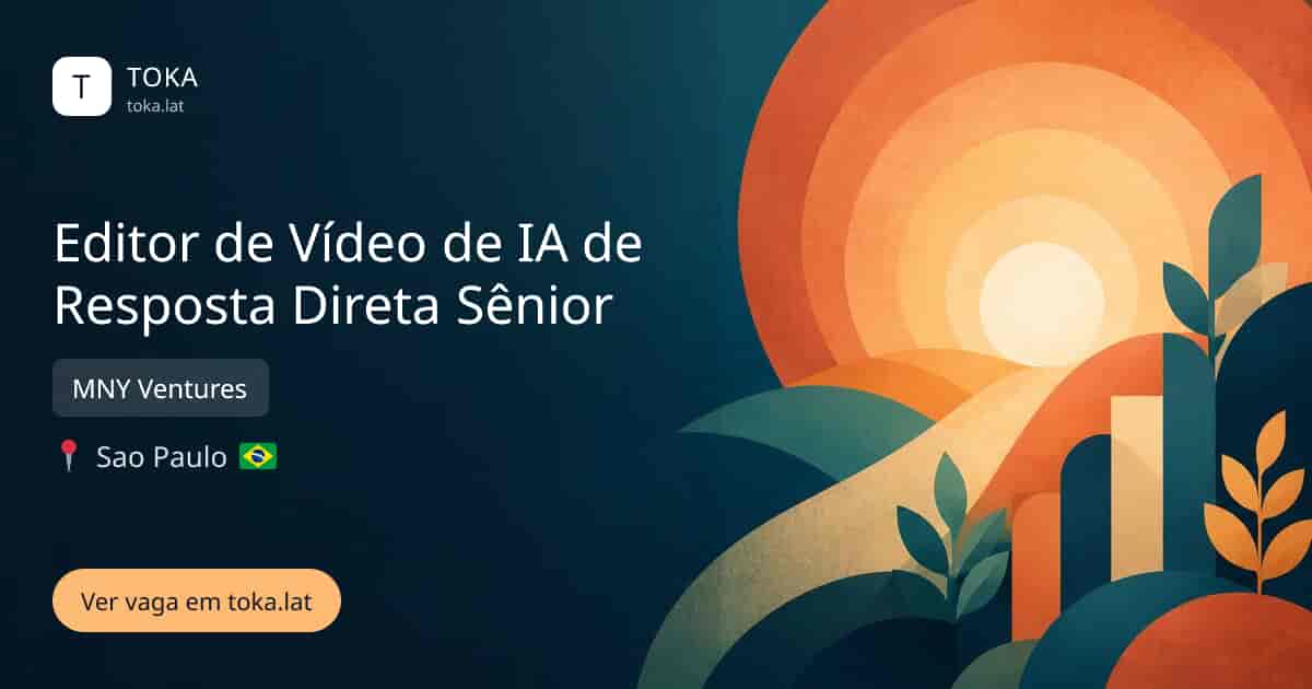 Vaga de Editor de vídeo de ia de resposta direta sênior em Sao Paulo, Brasil — MNY Ventures