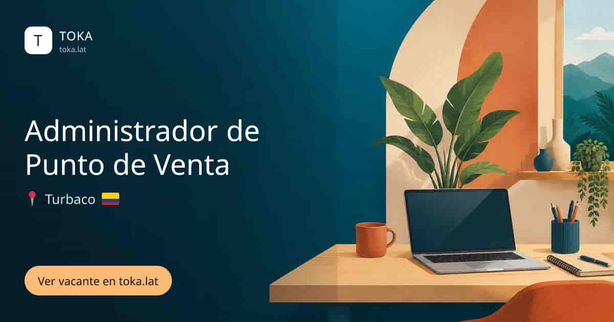 Vacante de Administrador de punto de venta en Turbaco, Colombia