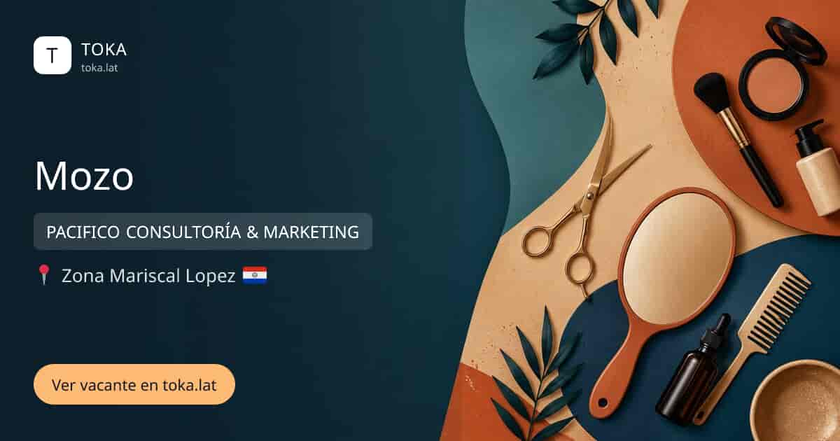 Vacante de Mozo en Asunción, Paraguay — PACIFICO CONSULTORÍA & MARKETING
