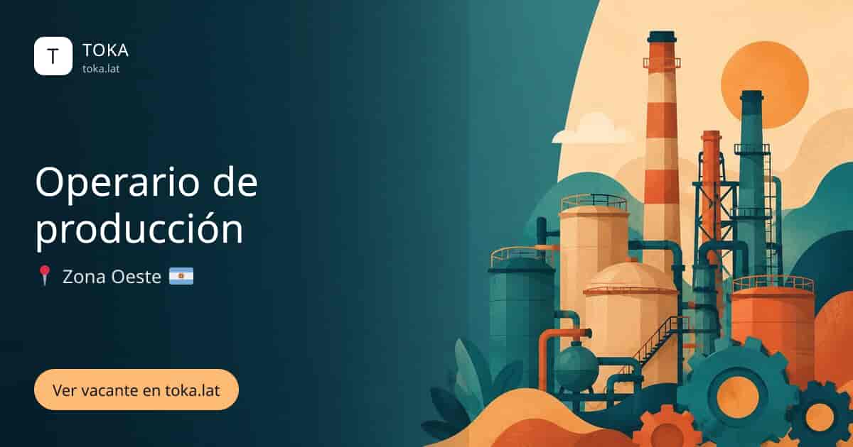 Vacante de Operario de producción en Buenos Aires, Argentina